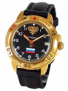 【送料無料】　腕時計　ヴォストークフラグロシアコートvostok komandirskie 819646 military russian commander watch coat of arms flag