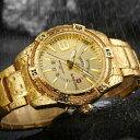 【送料無料】 腕時計 naviforceブランドmensスポーツnaviforce luxury brand mens sport watch gold full steel quartz watches men date