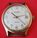 【送料無料】 腕時計 wostokボストークゴールドケースヴィンテージソussr cccpwostok vostok wrist watch gold plat...