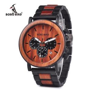 【送料無料】　腕時計　メンズボボトップブランドスタイリッシュmens wooden watch bobo bird relogio masculino top brand luxury stylish gift