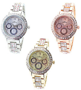 【送料無料】 腕時計 レディースファッションクラシックゴールドロンドンウオッチデザイナladies fashion crystallized classic watch luxury gold ny london designer