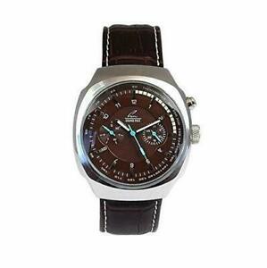 腕時計, 男女兼用腕時計  grand prixchronograph brown leather strap grand prix mens chronogrwatch wb107894