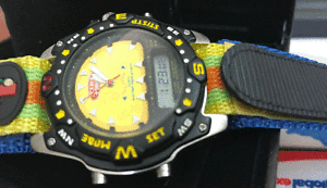 【送料無料】　腕時計　クロノグラフスポーツデジアナテープロック