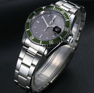 【送料無料】 腕時計 スチールアナログベゼルグリーンスイープautomatic watch sewor steel analog bezel green sweep movement day
