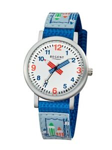 【送料無料】　腕時計　f731アナログregent watch for children f731 analogue fabric blue