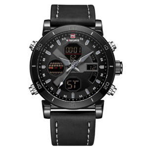 【送料無料】　腕時計　メンズストラップデジタルmens digital watch with strap in leather, wristwatch naviforce