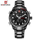 【送料無料】 腕時計 ラグジュアリースポーツメンズデジタルクォーツnaviforce luxury men military sport watches mens digital quartz best gift