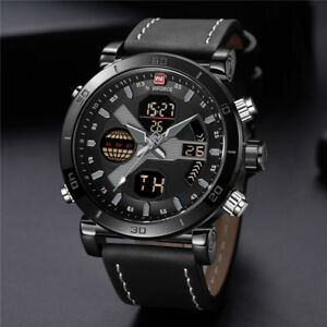 【送料無料】 腕時計 メンズストラップデジタルmens digital watch with strap in leather, wristwatch naviforce 【送料無料】 腕時計 メンズストラップデジタルmens digital watch with strap in leather, wristwatch naviforce