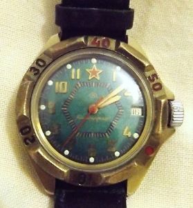 【送料無料】　腕時計　ヴォストークソビンテージvostok komandirskie vintage military watch made in ussr