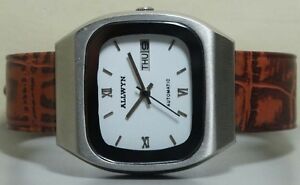 【送料無料】　腕時計　ヴィンテージallwynmensステンレスr712vintage allwyn automatic day date mens stainless steel wrist watch old used r712