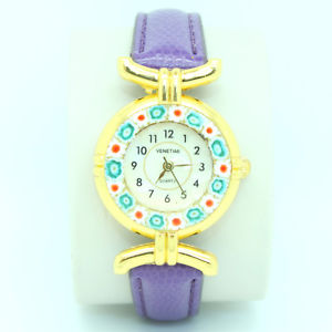 【送料無料】　腕時計　ストラップムラノガラスクォーツ