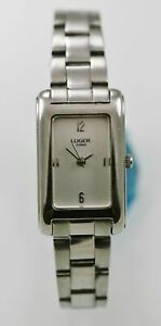 【送料無料】 腕時計 レディースステンレスシルバースチールバッテリーホワイトクォーツluger watch womens stainless silver steel water resistant battery white quartz 【送料無料】 腕時計 レディースステンレスシルバースチールバッテリーホワイトクォーツluger watch womens stainless silver steel water resistant battery white quartz