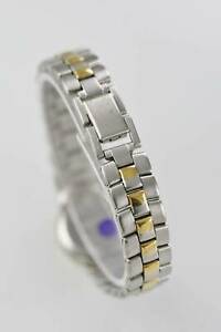 【送料無料】　腕時計　パルサーレディースゴールドシルバースチールステンレスレジストpulsar watch womens gold silver steel stainless water resist date white quartz