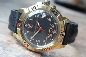 【送料無料】　腕時計　ヴォストーク＃vostok komandirsky military wrist watch 439524