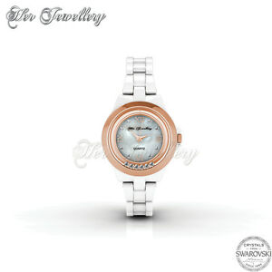 【送料無料】　腕時計　[スワロフスキーrクリスタル] [crystals from swarovski] hip watch