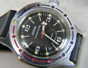 【送料無料】　腕時計　ステンレススチール listingvostok wostok amphibian watch 17 j 2409 cal antimagnetic stainless steel