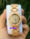 【送料無料】 腕時計 ブランドナチュラルメープル branded women ladys natural maple wooden watch water resistant love gift