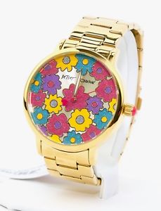 【送料無料】 腕時計 ジョンソンゴールドトーンbetsey johnson womens gold tone watch bj0049676bx,