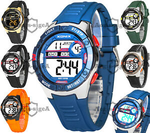 【送料無料】　腕時計　メンズストップウォッチアラームタイマーメートルmens wristwatch xonix stopwatch alarm timer 2 time zone wr100m