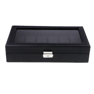 【送料無料】　腕時計　ド12 emplacements de montre en cuir prsentoir en cuir organisateur bijoux