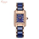 【送料無料】 腕時計 asfr10432leau 3bar alliageceramiquebleuas fr10432 impermeable a leau 3bar alliage rectangle ceramique bracelet bleu