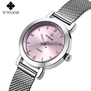 【送料無料】　腕時計　デバーラウンドas de10833 wasserdicht 3bar alloy round montre frau voller stahl lassig