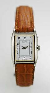 【送料無料】　腕時計　パルサーレディースステンレススチールシルバーレザーブラウンバッテリーホワイトクォーツpulsar watch womens stainless steel silver leather brown battery white quartz