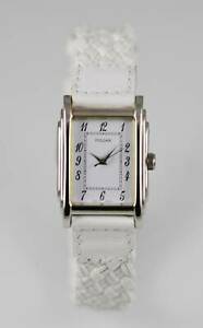 【送料無料】 腕時計 パルサーレディースステンレススチールシルバーレザーホワイトクォーツpulsar watch womens stainless steel silver leather white water resistant quartz