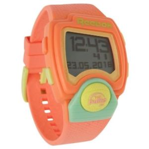 　腕時計　デジタルポンプアップスポーツウオッチオレンジピンク￥ボックスブランドreebok digital pump up sport watch orange pink rrp85 brand in box