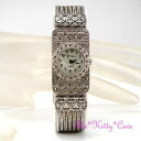 【送料無料】 腕時計 モップビクトリアアールデコバロックリージェンシーチェーンsilver mop victorian deco baroque regency goth markasit chain wrist watch