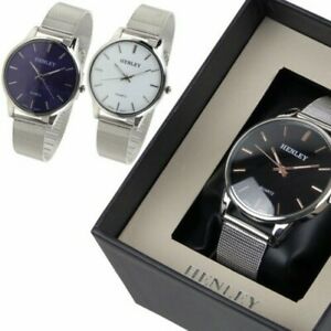 【送料無料】　腕時計　メンズクラシックメッシュウォッチストラップmens classic trendy henley mesh watch strap