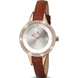 【送料無料】　腕時計　レディースレザーストラップウォッチ￥セットladies accurist 8043 contemporary stone set leather strap watch rrp 7999