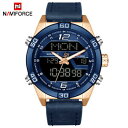 【送料無料】 腕時計 ファッションスポーツメンズクォーツnaviforce fashion sports waterproof date mens leathe...