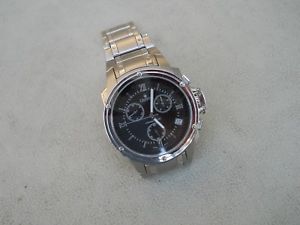 　腕時計　クロトンスイスクロノグラフcroton chronomaster swiss movt 100 m watch chronograph well made silver