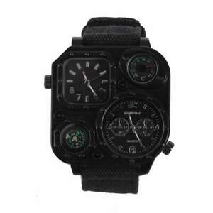 【送料無料】 腕時計 デュアルタイムゾーンクォーツコンパス6xshiweibao men dual time zone quartz wrist watch with compass v5p9