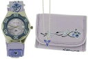 【送料無料】 腕時計 kahuna filles analogique purple flower facile fermeture montre amp; assorti