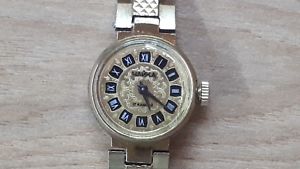 【送料無料】　腕時計　レディースビンテージレアソwomens vintage rare soviet union chaika gold plated watch 17 jewels1970s