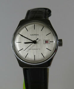 【送料無料】　腕時計　マニュアルold karex watch with date 34 mm manual winding very nice condition
