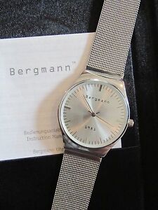 【送料無料】 腕時計 ケースラウンドメンズクオーツステンレススチールbergmann 1981 * in case * round * mens quartz watch * stainless steel * rare rar
