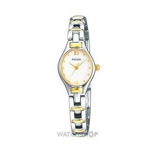 　腕時計　パルサークオーツアナログムーブメントステンレススチールゴールドブレスレットpulsar pc3266x1 quartz analogue movement stainless steelgold bracelet watch