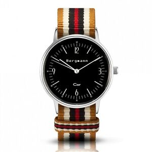 【送料無料】 腕時計 bergmannmenscorシルバーouroアナログクオーツzifferbl