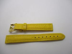 【送料無料】　腕時計　ストラップストラップユービーアイソフトレザーウォッチwristwatch yellow morellato leather nautic 14mmwatch strap strap ubisoft leather