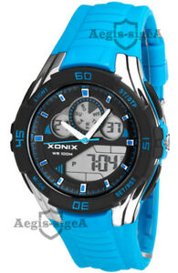 【送料無料】　腕時計　ディジタルxonixwr100msporty large digital xonix watch for him wr100m