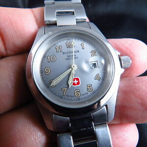 スイスミリタリー 【送料無料】　腕時計　スイススイスクオーツレディウォッチswiss made swiss military bucherer quartz lady watch free shipping