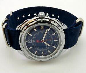 【送料無料】 腕時計 ロシアヴォストークスペアナイロンストラップウォッチrussian vostok 211398 spare nylon strap military wrist watch komandirskie