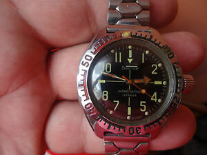 【送料無料】 腕時計 ロシアソウォッチwintage old russian soviet watch military wostok komandirskieamphibia 4