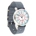 【送料無料】 腕時計 ウォッチグレーストラップeasyread time teacher erwrb24 watch redblue 24 hours, grey strap(2)