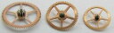 【送料無料】　腕時計　ピアジェホイールギアpiaget 9p 18 j 5 adj watch part train wheel gears 3 wheels