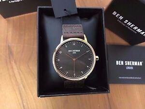 gents ben sherman watch on canvas and leather strap wb049brgキャンバスレザーストラップベンシャーマンウォッチ※注意※NYからの配送になりますので2週間前後お時間をいただきます。人気の商品は在庫が無い場合がございます。ご了承くださいませ。サイズの種類の商品は購入時の備考欄にご希望のサイズをご記載ください。　携帯メールでの登録ですと楽天からのメールが届かない場合がございます。