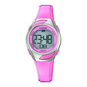 【送料無料】　腕時計　ピンクデジタルラバーストラップカリプソウォッチcalypso watch in pink woman or girl digital rubber strap k57382